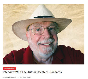 Photo of author Chester L. Richards and link to article in Brand Awareness by Lucia Matunato